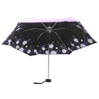 商品paradise 天堂伞 黑胶五折晴雨伞