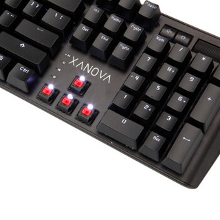 XANOVA 星极 星脉 XK400MX 白色背光机械键盘 (Cherry红轴)