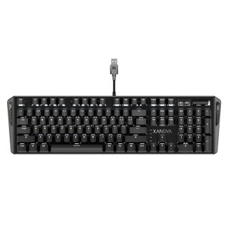 XANOVA 星极 星脉 XK400MX 白色背光机械键盘 (Cherry青轴)
