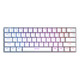 iQunix F60S 机械键盘 无线蓝牙键盘 办公键盘 铝合金外壳61键RGB背光 樱桃Cherry轴笔记本电脑键盘银色 红轴