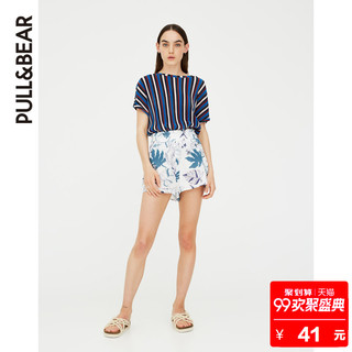 PULL&BEAR 05696311 女士花卉印花短裤 (S)