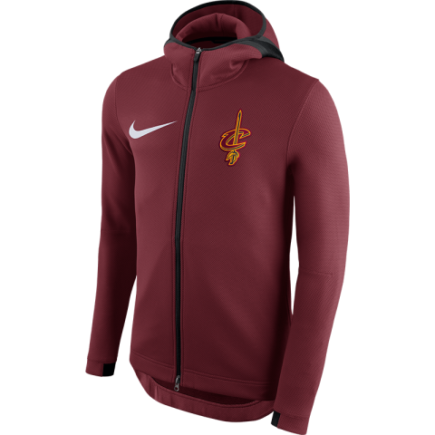 骑士队 男NBA连帽拉链外套NIKE球队同款出场