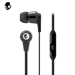 骷髅头（Skullcandy）INKD 2.0 IN-EAR 入耳式手机游戏耳机 线控通话男女通用耳塞 黑色