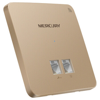 MERCURY 水星网络 MIAP301P 300M WiFi 4 无线AP面板 金色