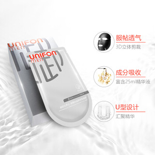 UNIFON 御泥坊 男士 黑茶清爽矿物面膜 20片