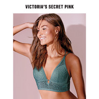 VICTORIA'S SECRET 11127717  烧花天鹅绒长款无钢圈薄衬垫文胸