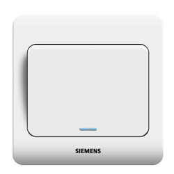 SIEMENS 西门子 远景系列 5TA01141CC1 开关 单开双控 雅白 *13件