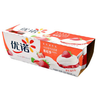  Yolplait 优诺 果层多 草莓果粒酸牛奶 100g*3杯