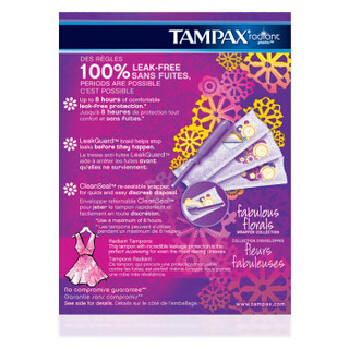 TAMPAX 丹碧丝 幻彩系列 易推导管棉条 超大流量型 16支