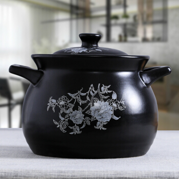 乐享 陶瓷砂锅煲汤养生煲 4500ml *2件