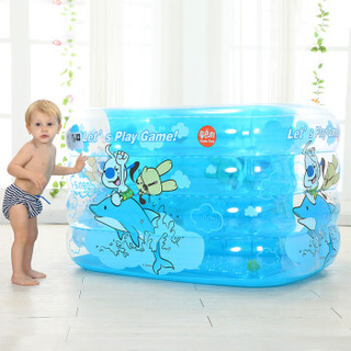 诺澳 辛巴狗游泳池系列 婴儿充气游泳池(透明蓝-豪华电泵套餐)