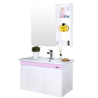 JOMOO 九牧 A2203-314H-1 浴室柜镜柜 粉红色 80厘米