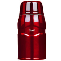 RAE 然也 R6589 真空不锈钢焖烧杯 750ml 红色
