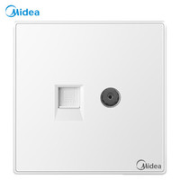 Midea 美的 E05 开关插座 86型 雅白