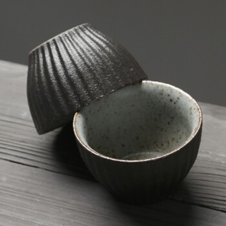 SUSHI CERAMICS 苏氏陶瓷 禅黑螺纹壶 茶具套装