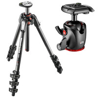 Manfrotto 曼富图 MT190CXPRO4 碳纤维脚架云台套装（MHXPRO-BHQ2球形云台）