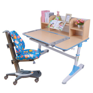 easy life 生活诚品 MY9902B+ZY3301 儿童学习桌椅 (蓝色、美耐面板，金属桌腿)