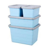 振兴 塑料储物箱 四件套 横纹/浅蓝色