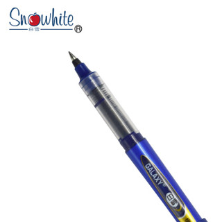Snowhite 白雪文具 PVR-155 直液式走珠笔 (蓝色、12支装、子弹头)