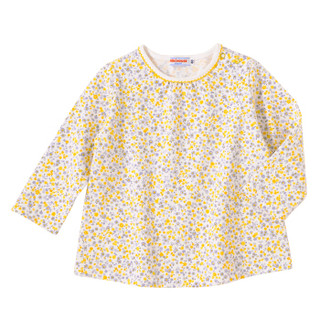 MIKIHOUSE MIKIHOUSE 全棉平纹针织印花长袖T恤 (灰色、100cm)