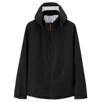 GIORDANO 佐丹奴 01077008 09 男士撞色可藏帽风衣 标志黑色 大码(175/100A)