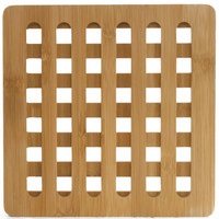  唐宗筷 竹质方形镂空餐垫隔热垫C6521