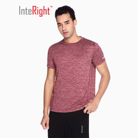 InteRight MY18A026 男士运动T恤 (麻红色 L码)