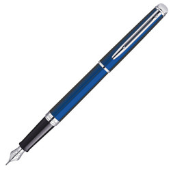 威迪文（WATERMAN）隽雅 蓝色白夹钢笔/墨水笔 *3件