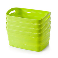 Jeko&Jeko SWB-6123 塑料收纳筐 4只 中号 绿色