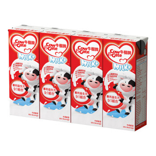 Cow&Gate 牛栏 Milk+牛奶饮品 4盒装 (180ml/盒、普通配方奶粉、3岁以上)