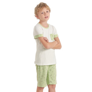 VIV&LUL DV117191 唯路易儿童纯棉睡衣套装 (淡绿、110、套装)