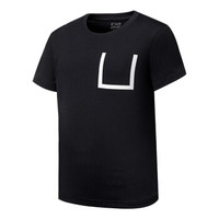 QIAODAN 乔丹 QHS2581545 男童休闲针织短袖t恤 (黑色、170cm)
