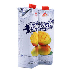 乐源 Paradise 埃及进口 芒果果汁饮料1L*2瓶 *7件