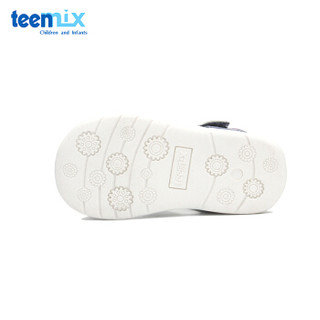 Teenmix 天美意 DX7169 儿童凉鞋 (深蓝、145)