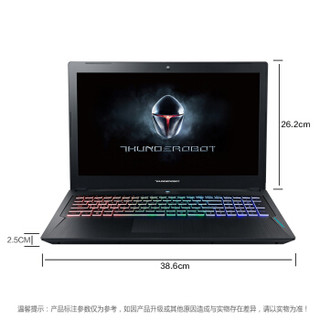 ThundeRobot 雷神 911 黑幽灵Pro 15.6英寸游戏本（i7-8750H、8GB、128GB+1TB、1060 6G）