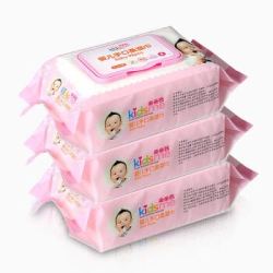 亲亲我(kidsme)婴儿手口柔湿巾宝宝护肤湿巾 80片带盖3包 *2件