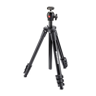 Manfrotto 曼富图 MKCOMPACTLT-BK 铝合金三脚架