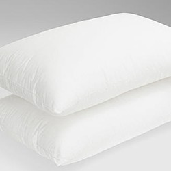 当当优品 纯棉可水洗纤维枕芯枕头 两只装 48*74cm