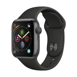 Apple Watch Series 4智能手表（GPS款 40毫米深空灰色铝金属表壳 黑色运动型表带 MU662CH/A )