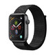 Apple 苹果 Apple Watch Series 4 智能手表 (深空灰铝金属、GPS、44mm、黑色回环表带)