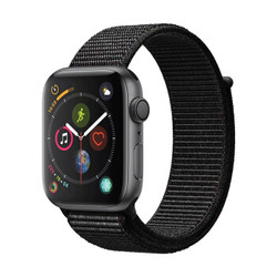 Apple Watch Series 4苹果智能手表（GPS款 44毫米深空灰色铝金属表壳 黑色回环式运动表带 MU6E2CH/A)