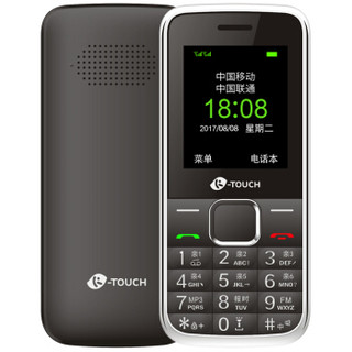 天语（K-TOUCH）Q21 移动/联通2G 老人手机 直板按键 超长待机 学生备用功能机 双卡双待 老年手机 黑色 *12件
