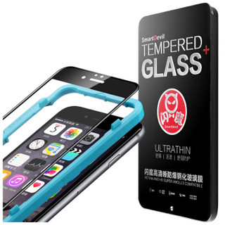 闪魔 iphone6/6S钢化膜 3D/8D全覆盖全屏手机贴膜 苹果6s钢化膜 i6P/6sP【5.5黑色3D全覆盖】送神器