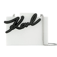 KARL LAGERFELD 卡尔·拉格斐 Signature Shine Minaudiere 手拿包