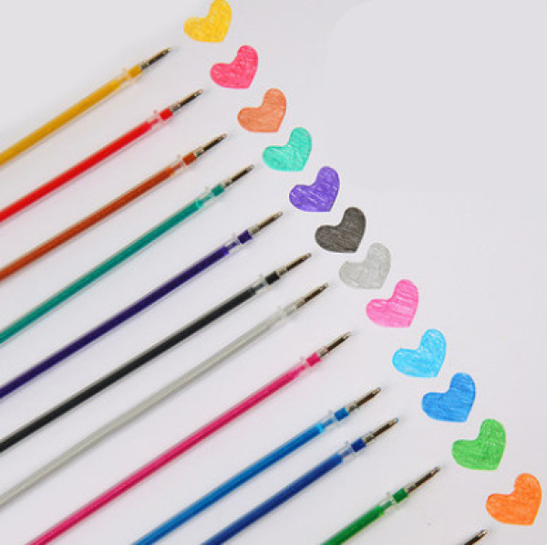 华富鹰 彩色闪光笔笔芯 12支装