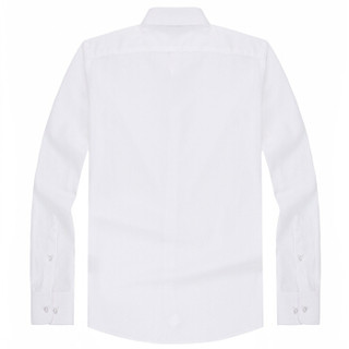 YOUNGOR 雅戈尔 33025288278 男士纯色长袖衬衫 (白色、39)