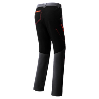  HIGHROCK 天石 N623011 中性款户外速干登山裤 (XXL、男款-煤灰色/黑色)