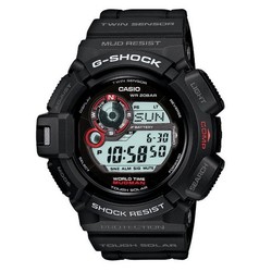 CASIO 卡西欧 G-SHOCK Mudman 泥人系列 G9300-1 男士腕表（太阳能+感应器）