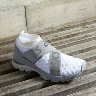 ASICS亚瑟士 稳定 透气跑步鞋女运动鞋 GEL-KAYANO 25 OBI 1022A028 白色灰色 37