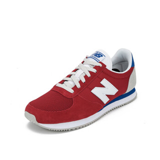 new balance 220系列 U220 中性款复古跑步鞋 (38、团结红)